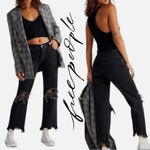 We The Free Maggie Mid-Rise Straight-Leg Jeans